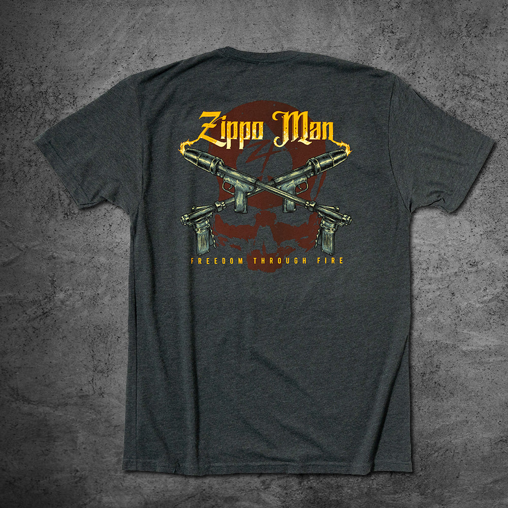 Metallic Zipper Print T-Shirt - Men - OBSOLETES DO NOT TOUCH