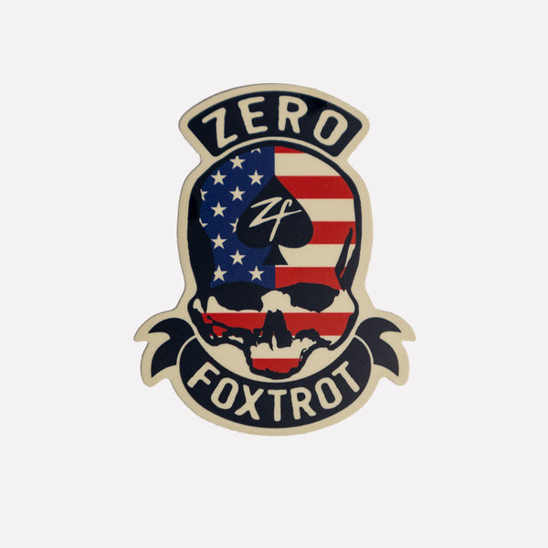 ZF US Skull Logo Sticker